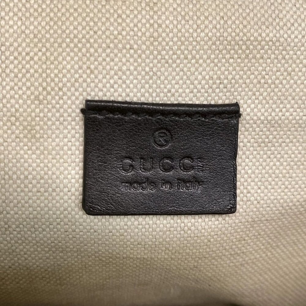 GUCCI Jumbo GG Large Belt Bag 645093 Black Leather Bum Bag - Picture 10 of 15